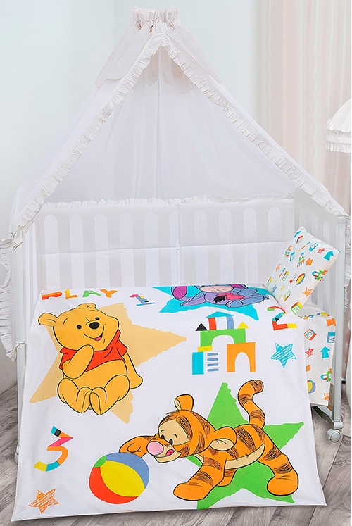 Детское постельное белье Мона Лиза в кроватку ВИННИ BABY PLAY арт. 521164