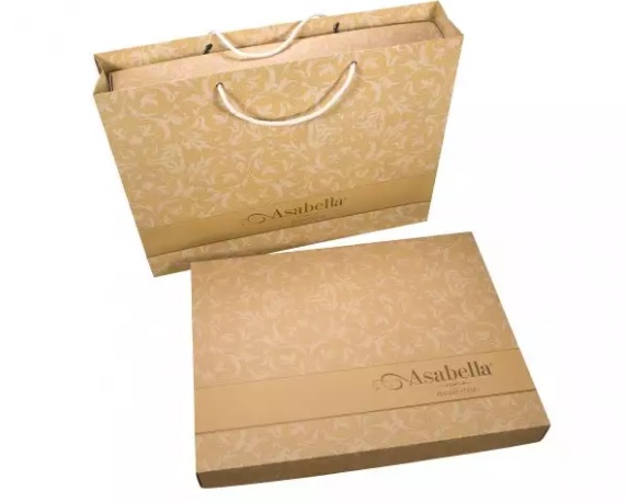 Подарочный пакет комплекта постельного белья Асабелла жаккард