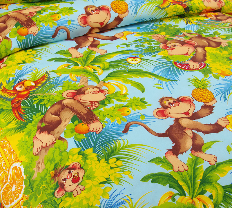постельное белье текс дизайн бамбино обезьянки